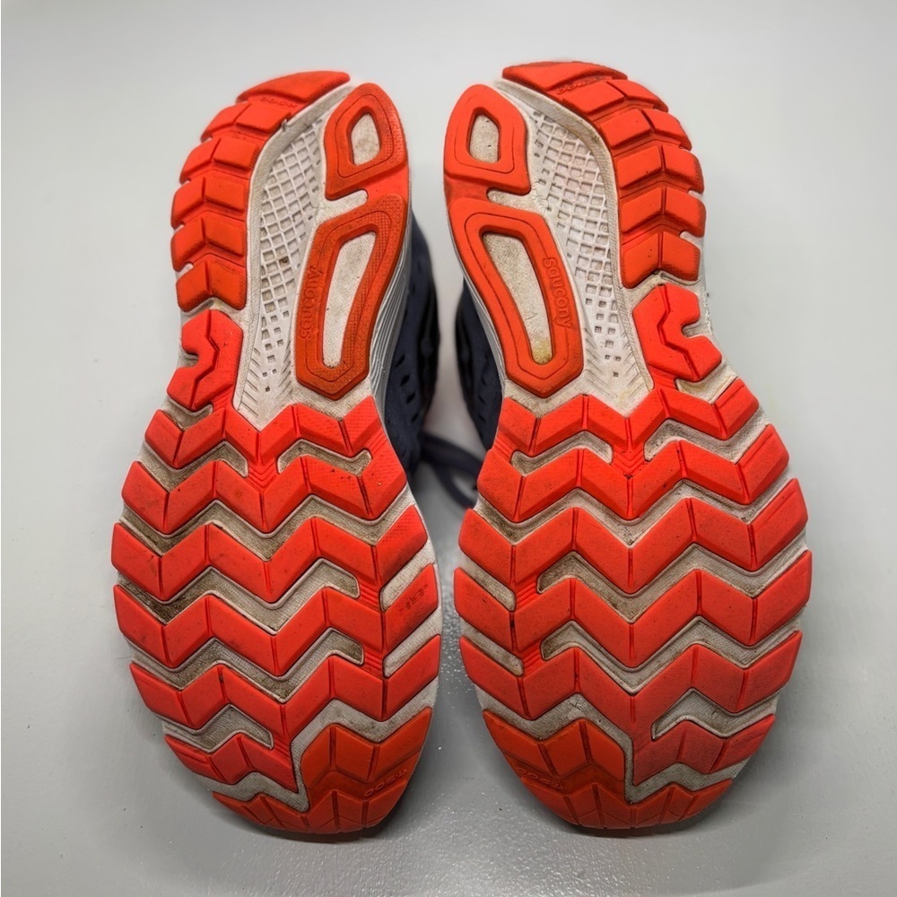 Saucony Jazz 20 Running Shoes Men’s Size 8 Gray Orange Athletic Trainer Sneakers - Picture 8 of 12